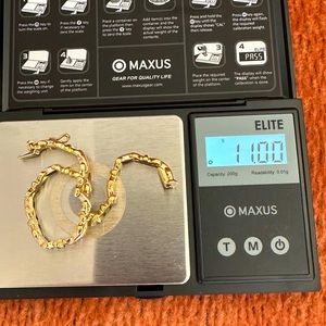 Bracelet solid Three tone 14 K gold made in Italy